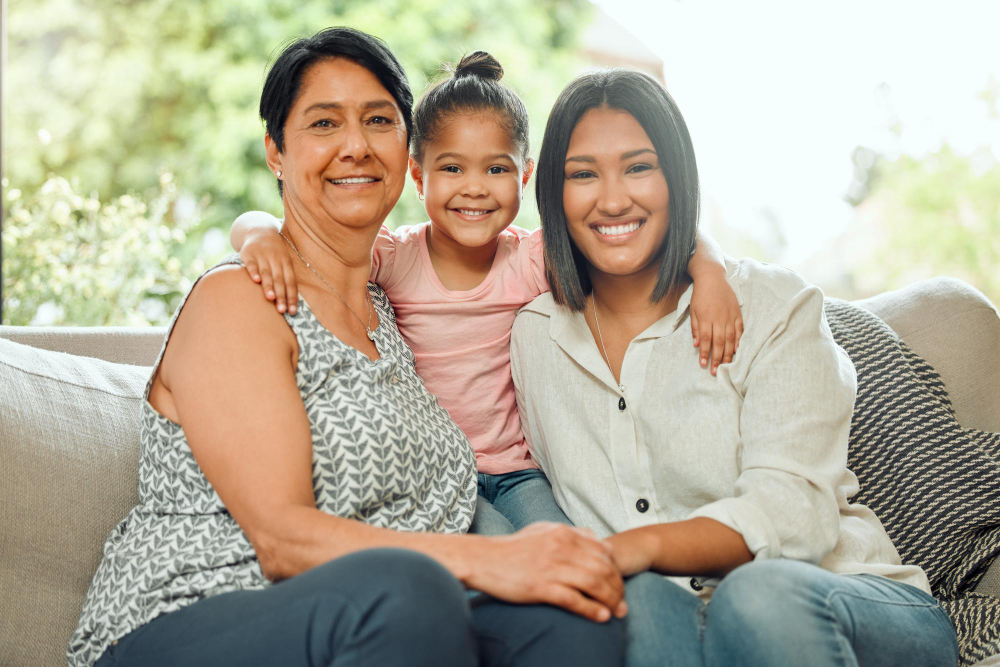 Familia sonriente