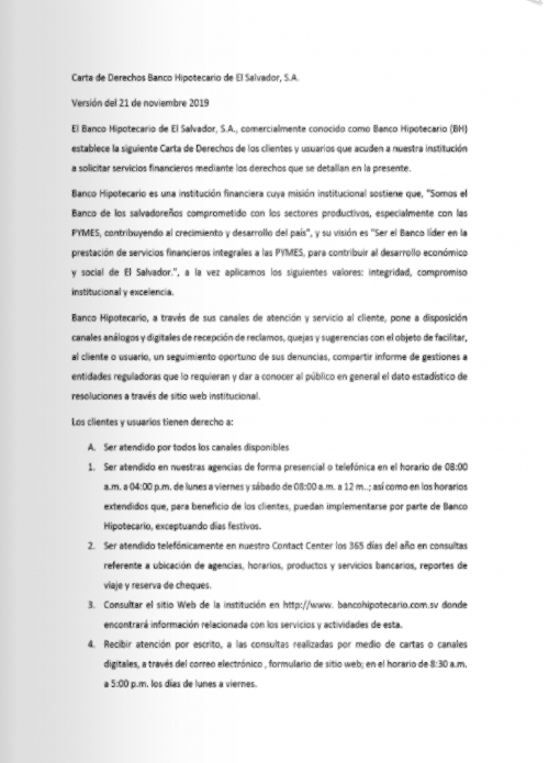 Carta de derecho